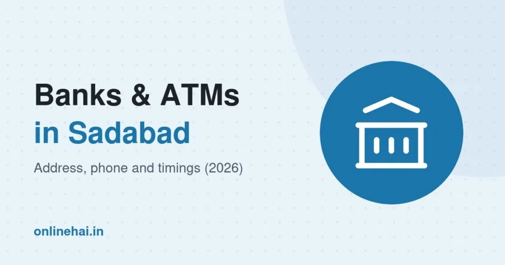 Banks and ATMs in Sadabad: Branches, Phone and Timings | OnlineHai Banks and ATMs in Sadabad: Branches, Phone and Timings